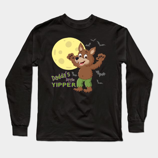 Dadda's Little Yipper - ABDL Baby Fur Werewolf Long Sleeve T-Shirt by NaughtyBoyz